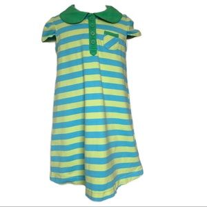 Hanna Andersson Blue/green Stripe Dress